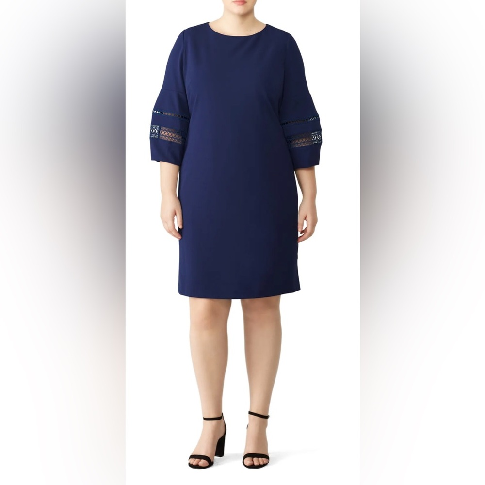 Lauren Ralph Lauren Blue Courtenia Dress
